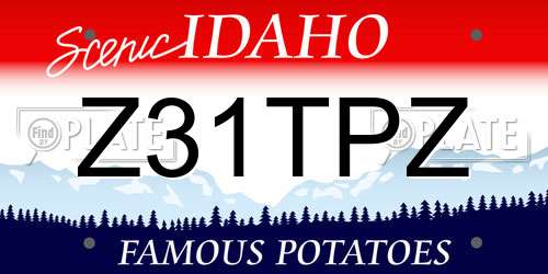 Z31TPZ Idaho License Plate