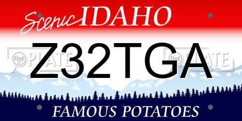 Z32TGA Idaho License Plate