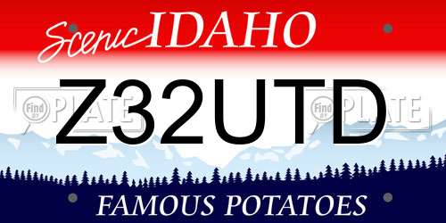 Z32UTD Idaho License Plate