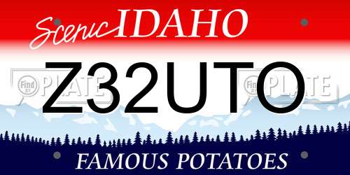 Z32UTO Idaho License Plate