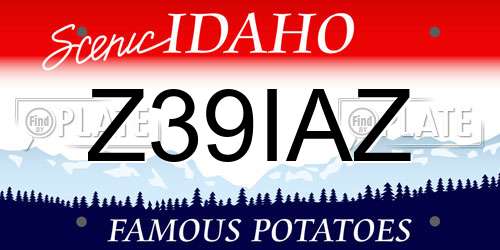 Z39IAZ Idaho License Plate