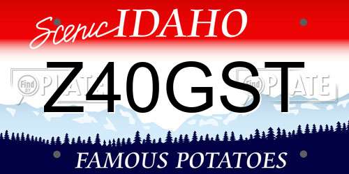 Z40GST Idaho License Plate