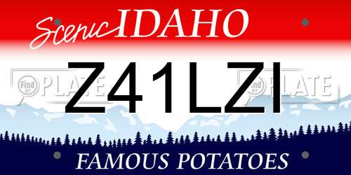Z41LZI Idaho License Plate