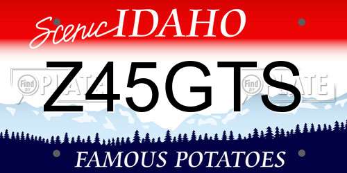Z45GTS Idaho License Plate