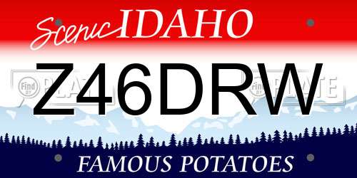 Z46DRW Idaho License Plate