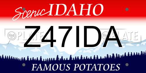 Z47IDA Idaho License Plate