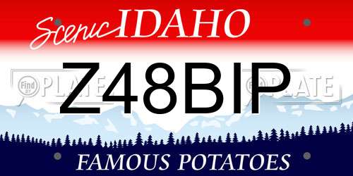 Z48BIP Idaho License Plate