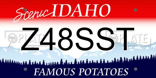 Z48SST Idaho License Plate