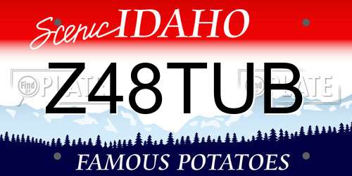 Z48TUB Idaho License Plate