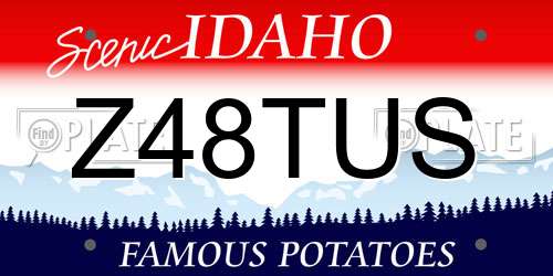 Z48TUS Idaho License Plate