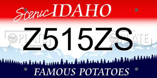Z515ZS Idaho License Plate