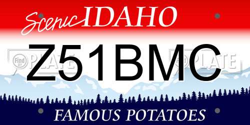 Z51BMC Idaho License Plate