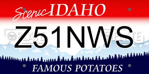 Z51NWS Idaho License Plate