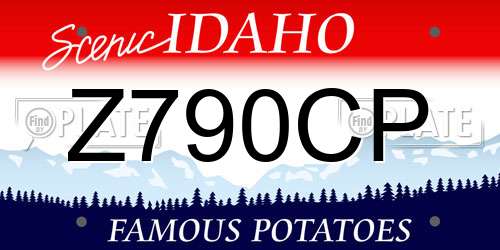 Z790CP Idaho License Plate
