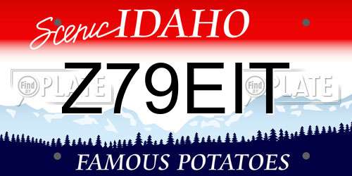 Z79EIT Idaho License Plate