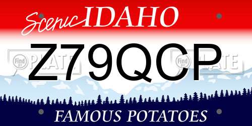 Z79QCP Idaho License Plate