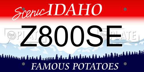 Z800SE Idaho License Plate