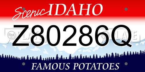 Z80286Q Idaho License Plate