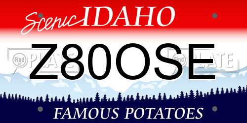 Z80OSE Idaho License Plate