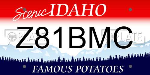 Z81BMC Idaho License Plate