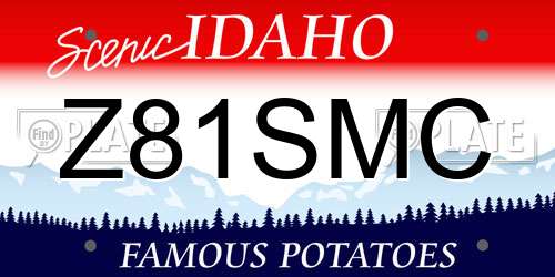 Z81SMC Idaho License Plate