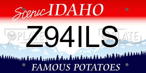 Z94ILS Idaho License Plate