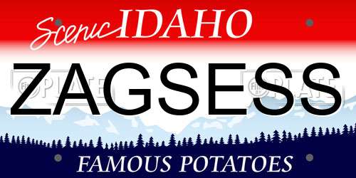 ZAGSESS Idaho License Plate