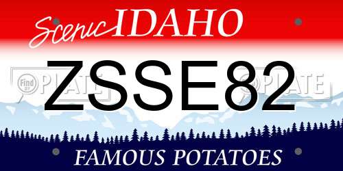 ZSSE82 Idaho License Plate