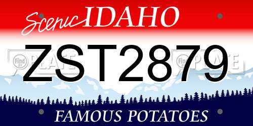 ZST2879 Idaho License Plate