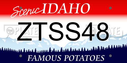 ZTSS48 Idaho License Plate