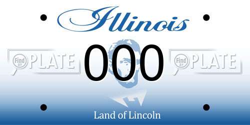 000 Illinois License Plate