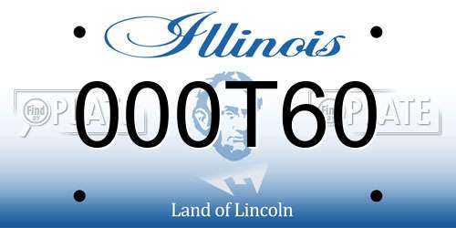 000T60 Illinois License Plate
