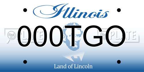 000TGO Illinois License Plate
