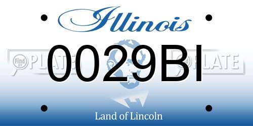 0029BI Illinois License Plate