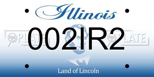 002IR2 Illinois License Plate
