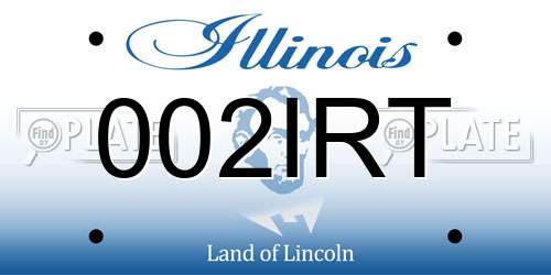 002IRT Illinois License Plate