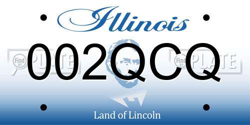 002QCQ Illinois License Plate