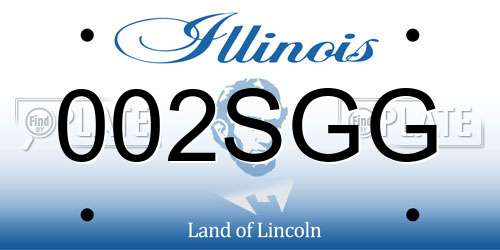 002SGG Illinois License Plate