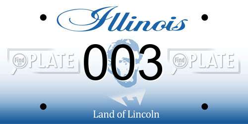003 Illinois License Plate