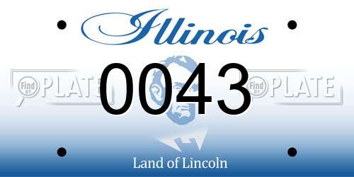 0043 Illinois License Plate