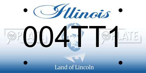 004TT1 Illinois License Plate