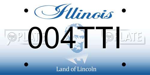 004TTI Illinois License Plate