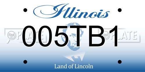005TB1 Illinois License Plate
