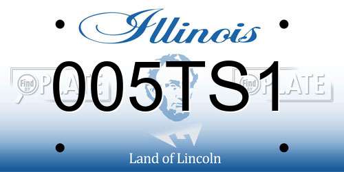 005TS1 Illinois License Plate