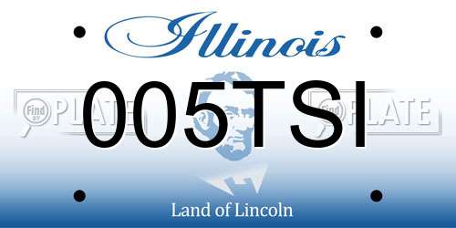 005TSI Illinois License Plate