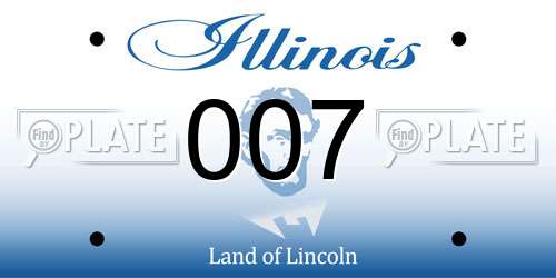 007 Illinois License Plate