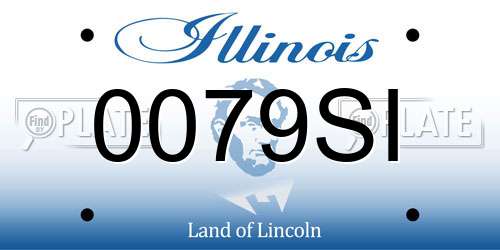 0079SI Illinois License Plate