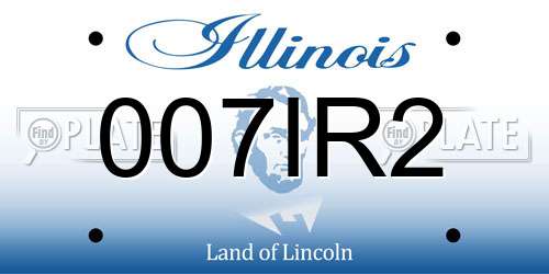 007IR2 Illinois License Plate
