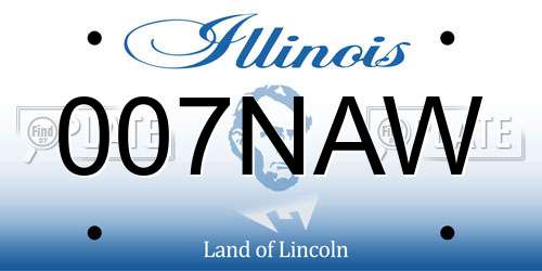 007NAW Illinois License Plate