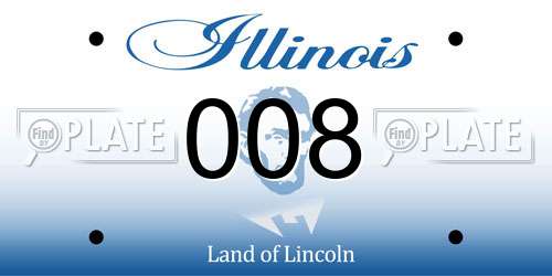 008 Illinois License Plate